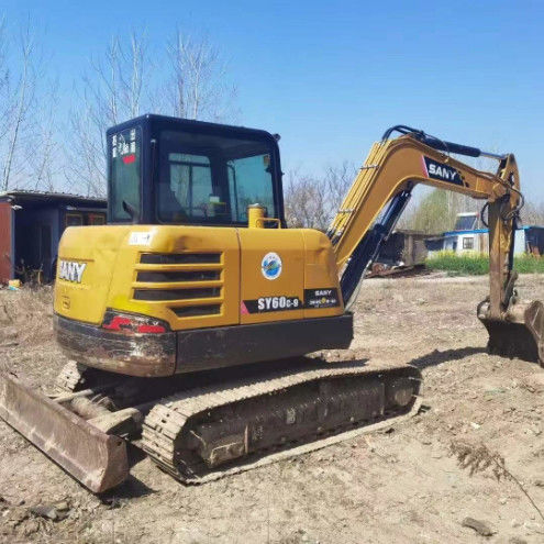 2020 SANY SY60C-9 6 Ton Ekskavatör 3000 Saatlik Temizlik CE ISO Çiftlik Kullanımı