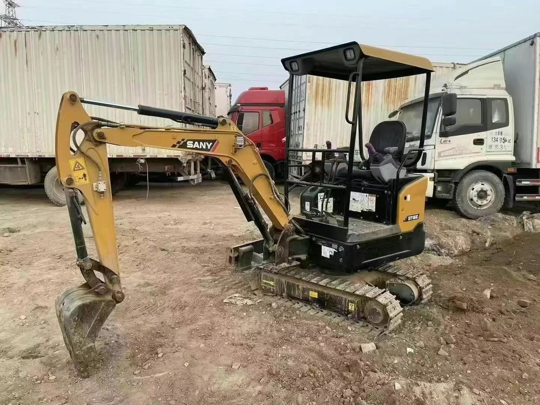 2021 SANY SY16C Kompakt Mini Kazıcı 1.6 Ton 3000 Saat CE ISO Peyzaj Kullanımı