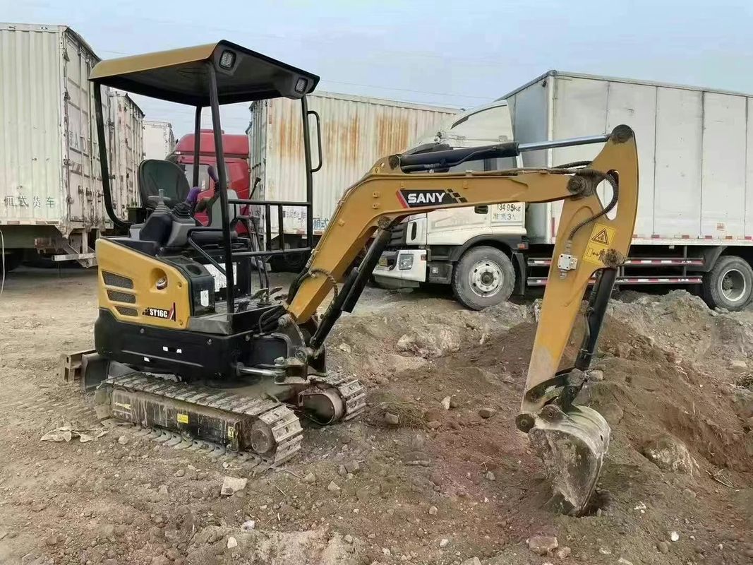 2021 SANY SY16C Kompakt Mini Kazıcı 1.6 Ton 3000 Saat CE ISO Peyzaj Kullanımı