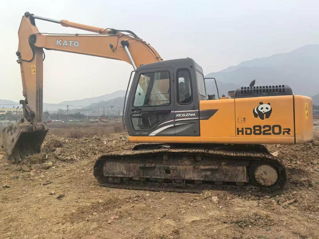 Kullanılmış Kato HD820R Mini Kazıcı 8 Ton Kapasite Tam Servisli CE ISO Peyzaj Uygulamaları
