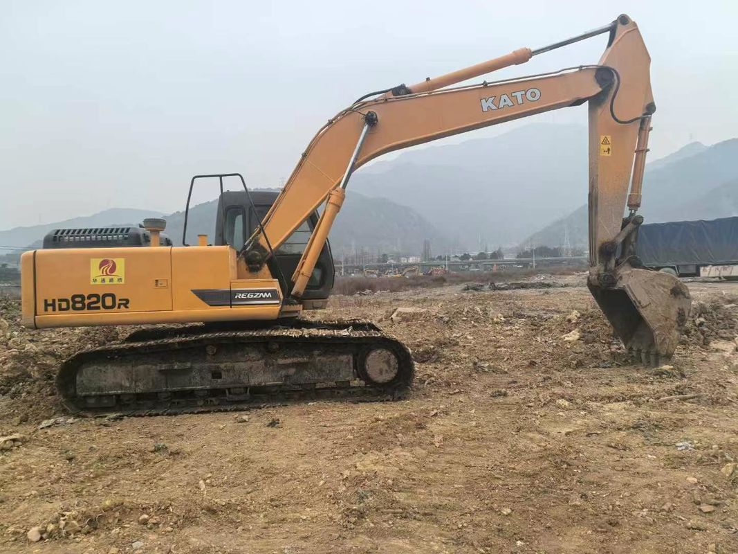 Kullanılmış Kato HD820R Mini Kazıcı 8 Ton Kapasite Tam Servisli CE ISO Peyzaj Uygulamaları