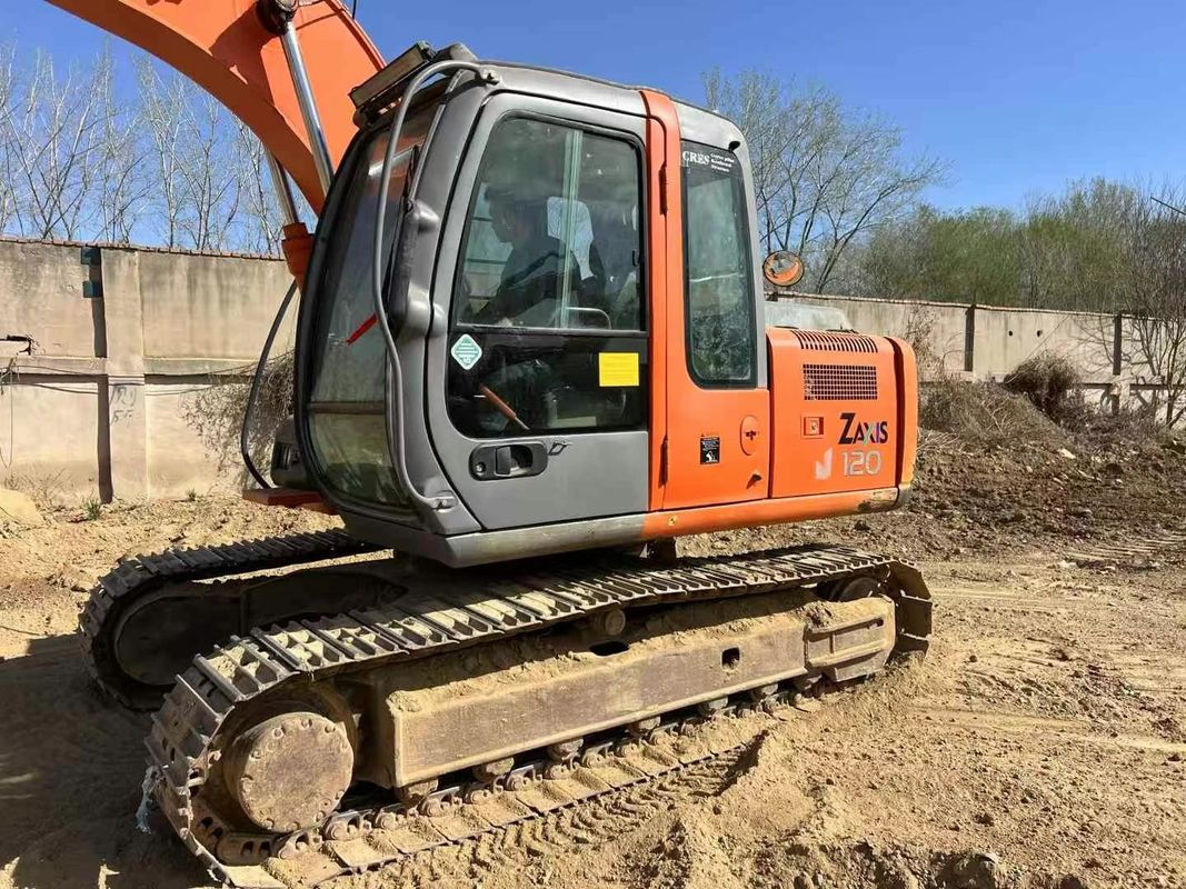 Kullanılmış Hitachi ZAXIS 120 Excavator 12 Ton Kapasite Tam Servis Tarihi İnşaat Madencilik