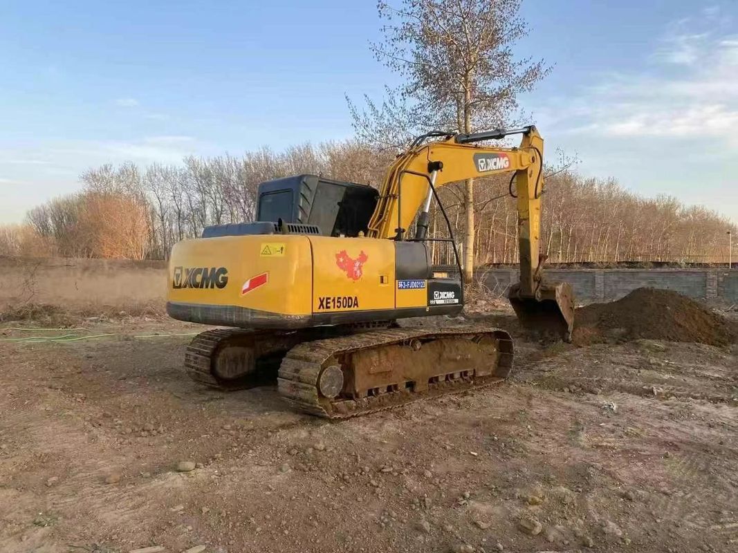Kullanılmış XCMG XE150DA Excavator İnşaat için 15 Ton Ağır Güçlü Makine Madencilik Yer taşımacılığı