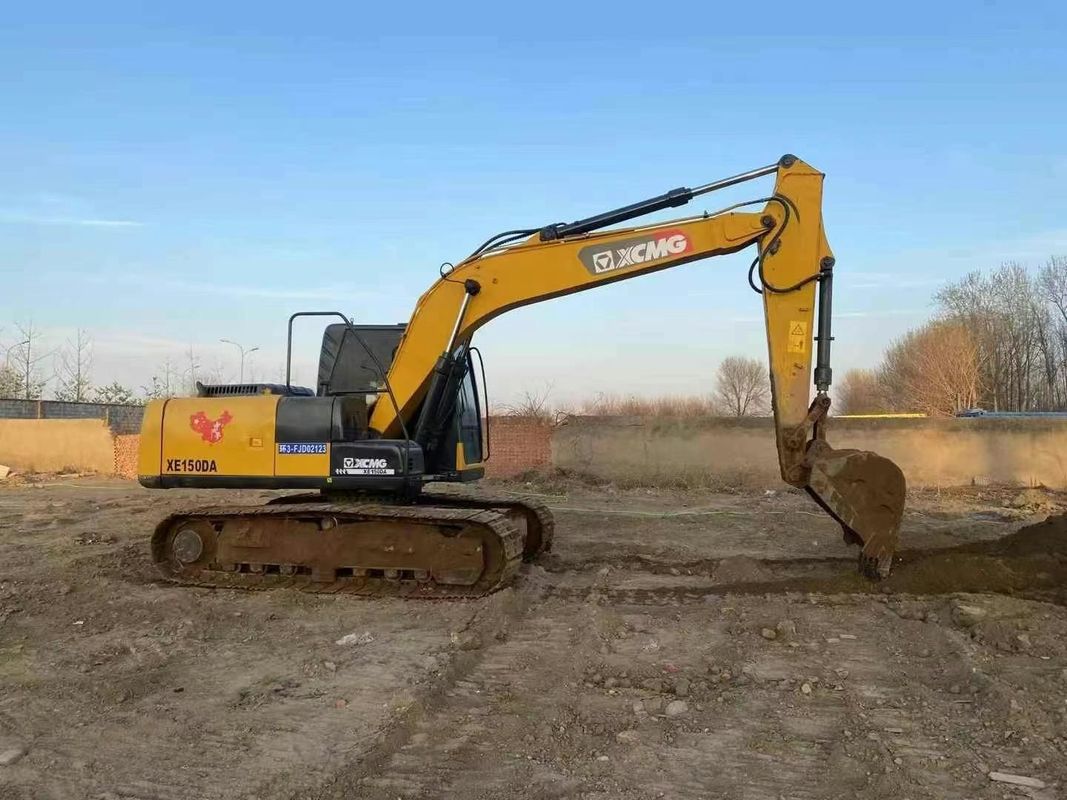 Kullanılmış XCMG XE150DA Excavator İnşaat için 15 Ton Ağır Güçlü Makine Madencilik Yer taşımacılığı
