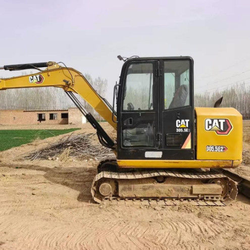 Kullanılmış CAT 305.5E2 Mini Kazıcı 27.2kN Kol Kazı Gücü Kompakt Güçlü Hidrolik Birim