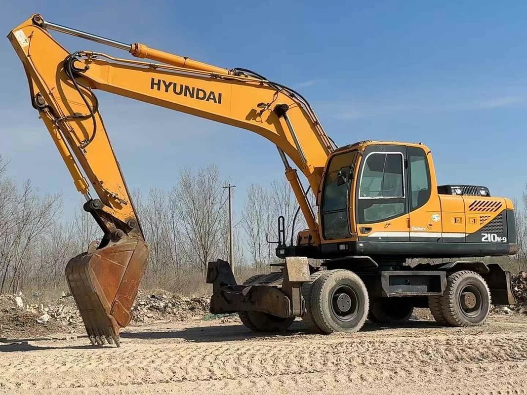 Kullanılmış 2014 Hyundai 210-9 tekerlek ekskavatörü | Güvenilir Durum | Uygun fiyat