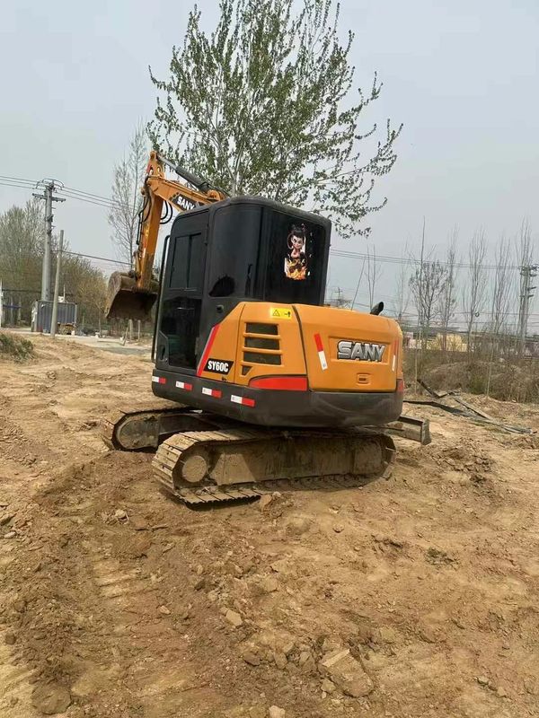 Kullanılmış Sany 60C kazıcı düşük saatler büyük değer iyi durum ihracat için hazır