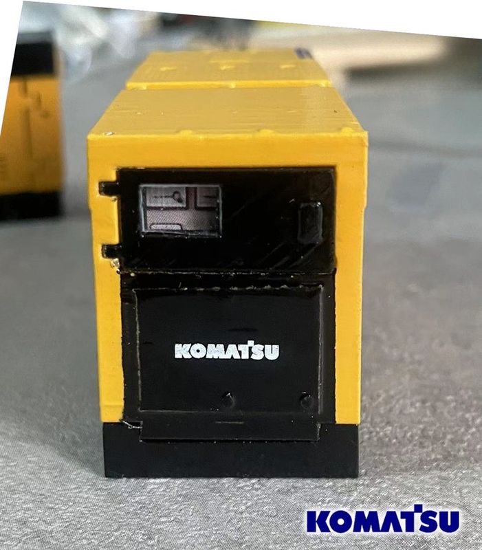 Komatsu EGS380BS 1/50 Alaşım Jeneratör Motoru Modülü Ölçme Alışımlı İnşaat Makineleri Koleksiyon