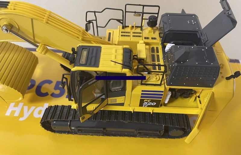 1/43 Ölçekli Komatsu PC520LC-11M0 Alaşım Dökme Kazı Kazı Makinesi - Lisanslı Koleksiyoncu