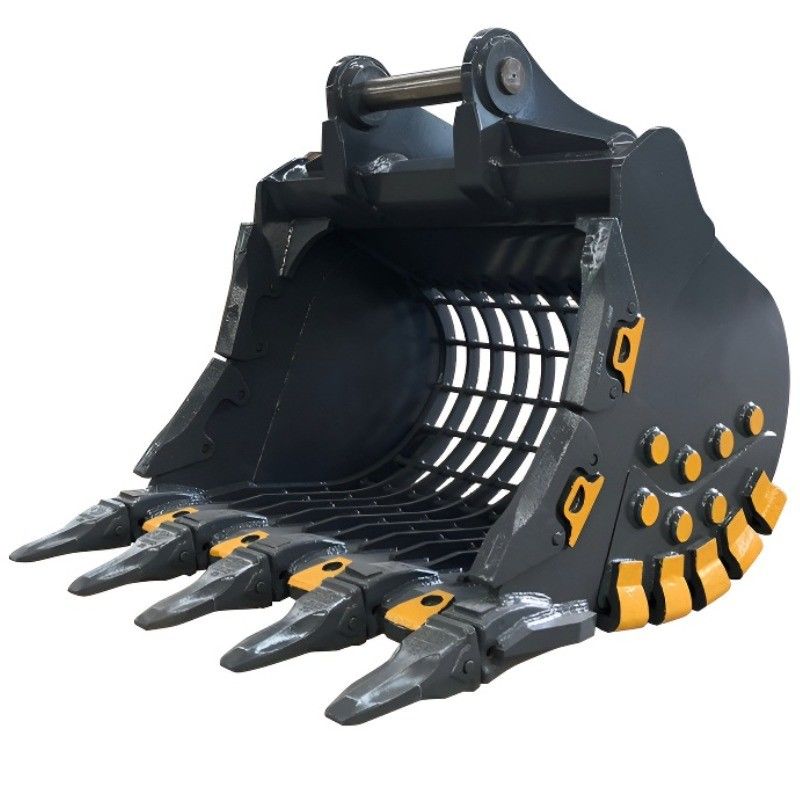 Özel 30 tonluk kazık makinesi Backhoe Skeleton Riddle Rib Bucket Heavy Duty Sorting
