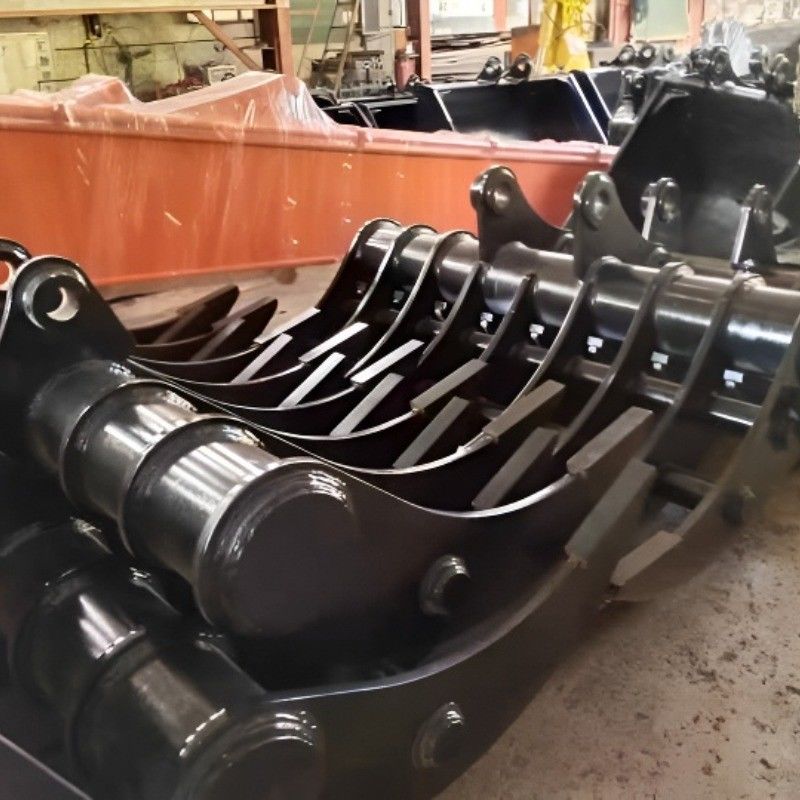 Yüksek Kaliteli Özel PC100-6 10 Ton Ekskavatör Tırmık Kovası OEM Eklenti İnşaat