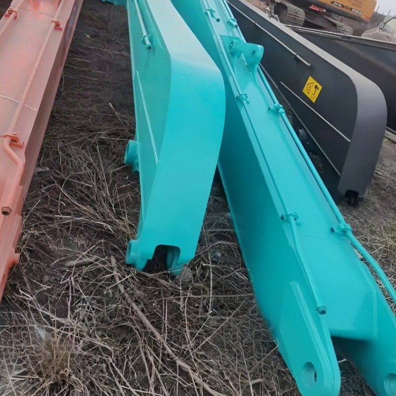 Kobelco SK200-8 için Özel 16m Ekskavatör Uzun Erişim Bom Kolu Eklentisi ve Kepçe