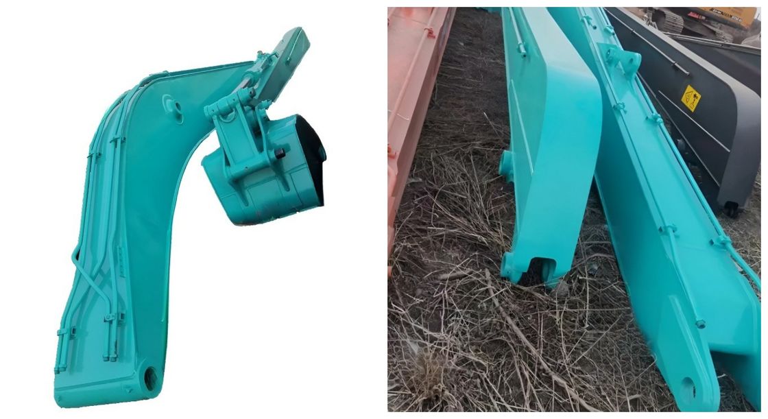 Kobelco SK200-8 için Özel 16m Ekskavatör Uzun Erişim Bom Kolu Eklentisi ve Kepçe