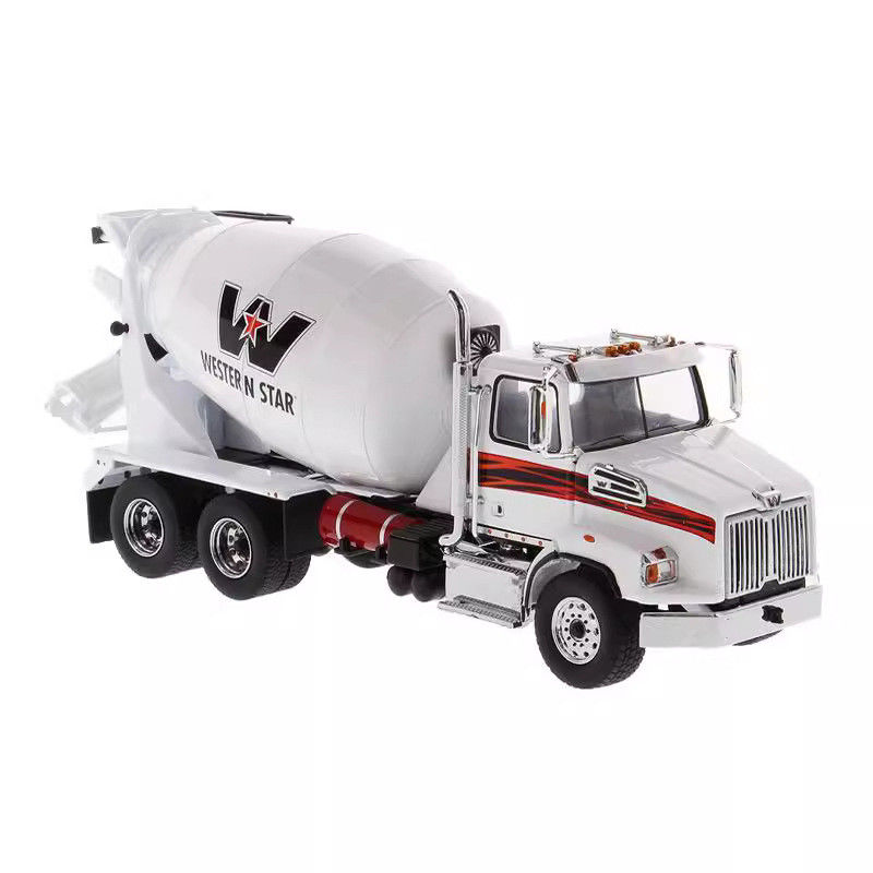DM Western Star Mikser Kamyonu 1/50 Diecast Çimento Taşıma Modeli Araç Koleksiyon