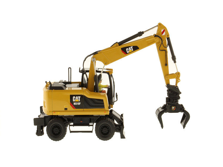 Diecast Masters DM M318F Tekerlekli Ekskavatör Modeli 1:50 Ölçekli İnşaat Aracı 85508