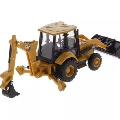 1/64 Ölçekli Diecast Masters Ağır İş Ekipmanları Ekskavatör Yükleyici Alaşımlı İnşaat Aracı Modeli 85765