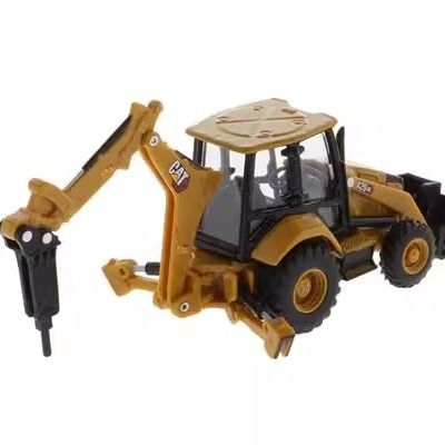 1/64 Ölçekli Diecast Masters Ağır İş Ekipmanları Ekskavatör Yükleyici Alaşımlı İnşaat Aracı Modeli 85765