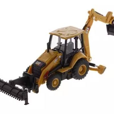1/64 Ölçekli Diecast Masters Ağır İş Ekipmanları Ekskavatör Yükleyici Alaşımlı İnşaat Aracı Modeli 85765