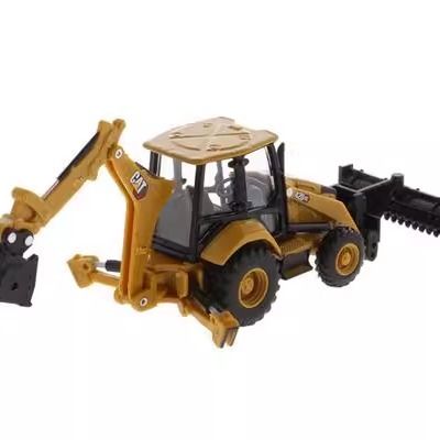 1/64 Ölçekli Diecast Masters Ağır İş Ekipmanları Ekskavatör Yükleyici Alaşımlı İnşaat Aracı Modeli 85765