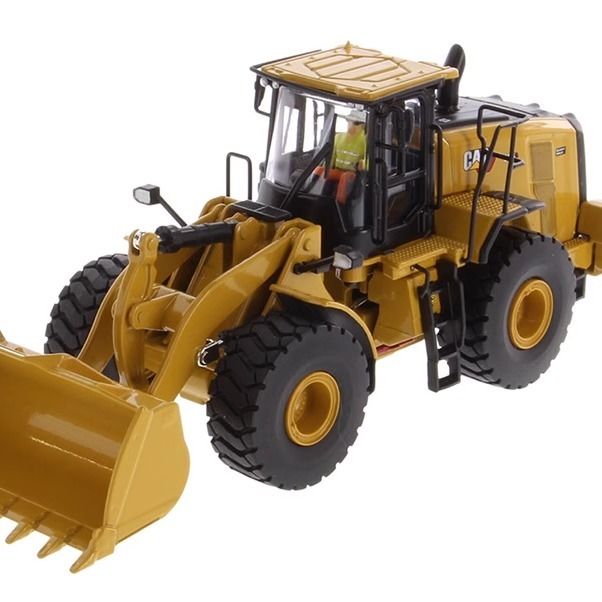 DM Yeni 1/50 Ölçekli Tekerlekli Yükleyici Döküm Alaşımlı Kürek Modeli 85686 İnşaat Aracı