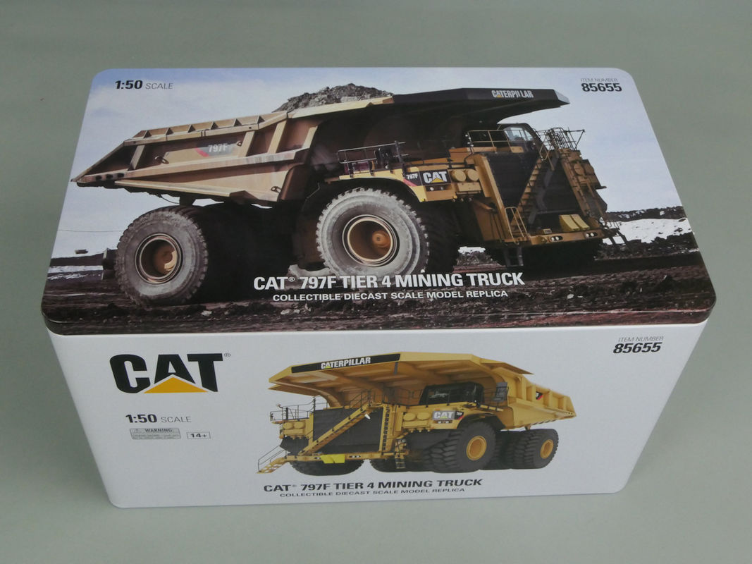 DM Yeni 1:50 Ölçekli CAT 797F Büyük Madencilik Damperli Kamyon Döküm Model 85655