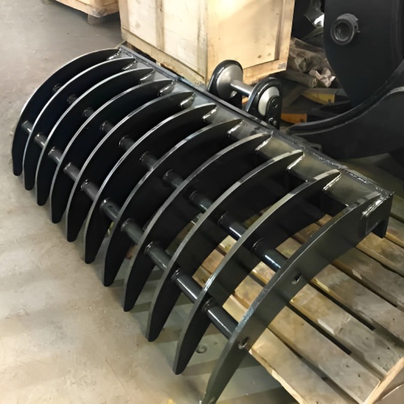 Yüksek Kaliteli Özel PC100-6 10 Ton Ekskavatör Tırmık Kovası OEM Eklenti İnşaat