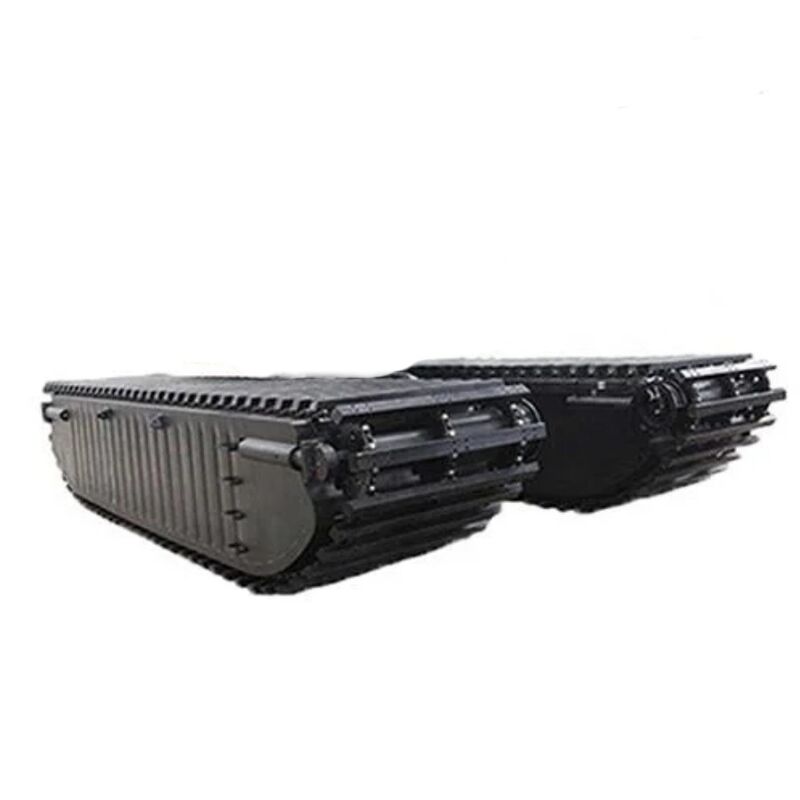 Özel 40 Ton Amfibi Ekskavatör Bataklık Arabası Sulak Alan Kazıcısı, Yüzer Ponton Şasi Tedarikçisi