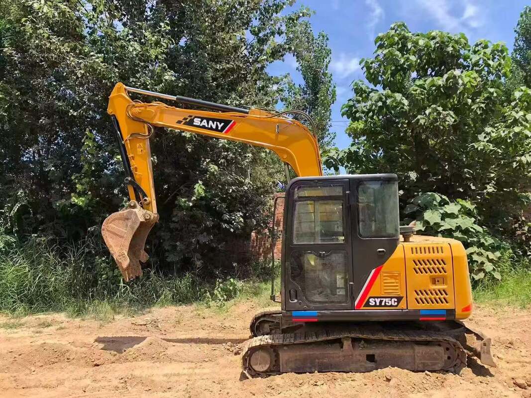 Mini Küçük Kullanılmış SANY SY50C Ekskavatörü SY50 SY55 SY65 SY70 SY75 6 Ton Asıl Çinli % 80 Yeni Ekskavatör / kazıcı