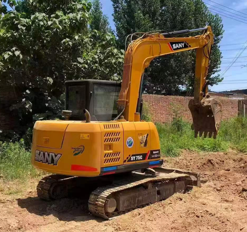 Mini Küçük Kullanılmış SANY SY50C Ekskavatörü SY50 SY55 SY65 SY70 SY75 6 Ton Asıl Çinli % 80 Yeni Ekskavatör / kazıcı